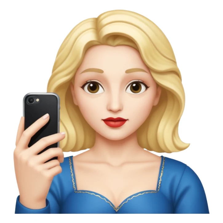 emoji della madonna che si scatta un selfie 
 sticker