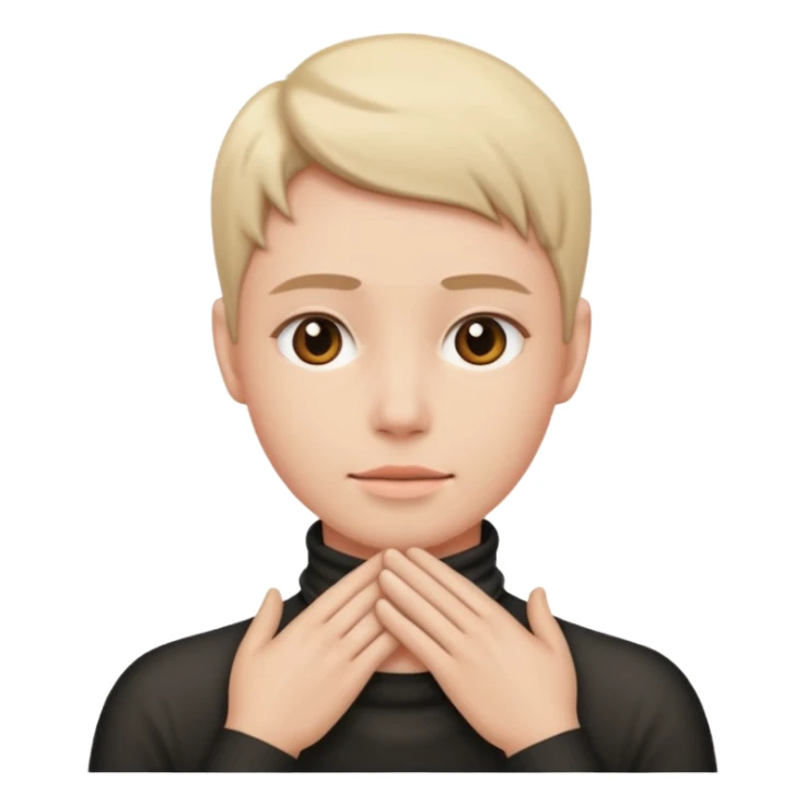 no like one with their hands around their neck sticker