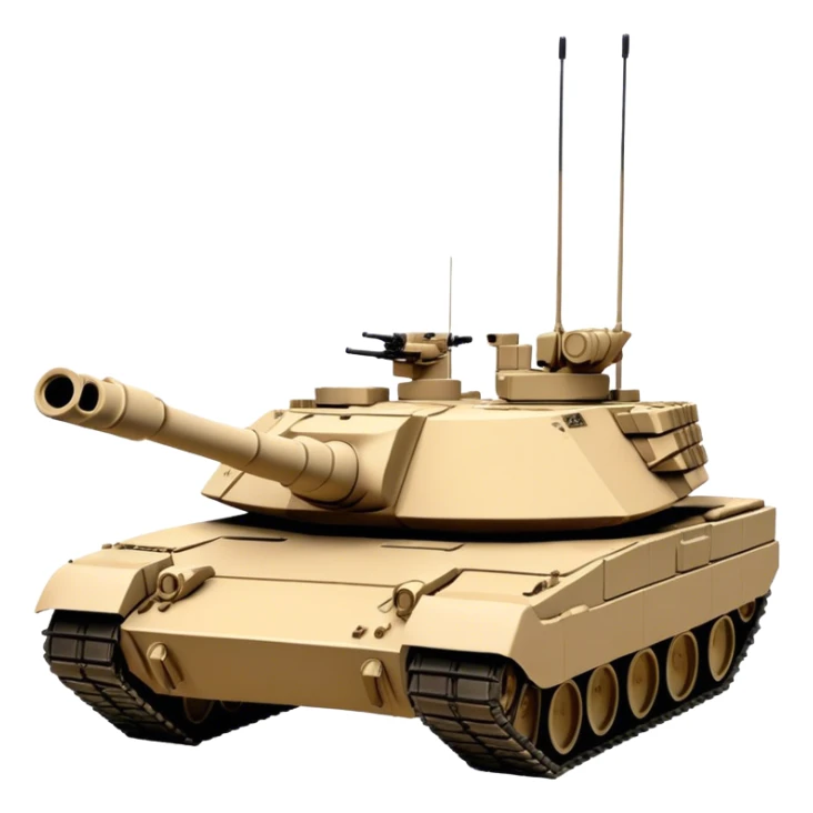 M1 Abrams Tank (sand colour) sticker