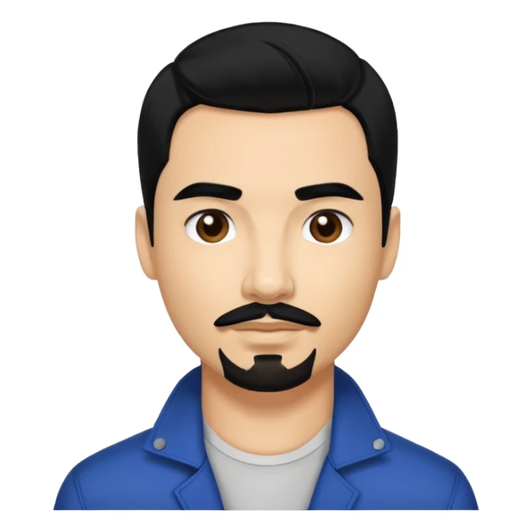 Kevin Richardson from Backstreet Boys with black hair sticker