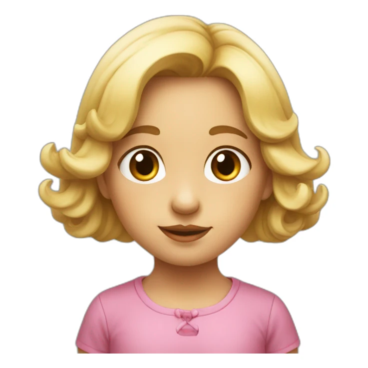 Petit fille avec un grosse tête  sticker