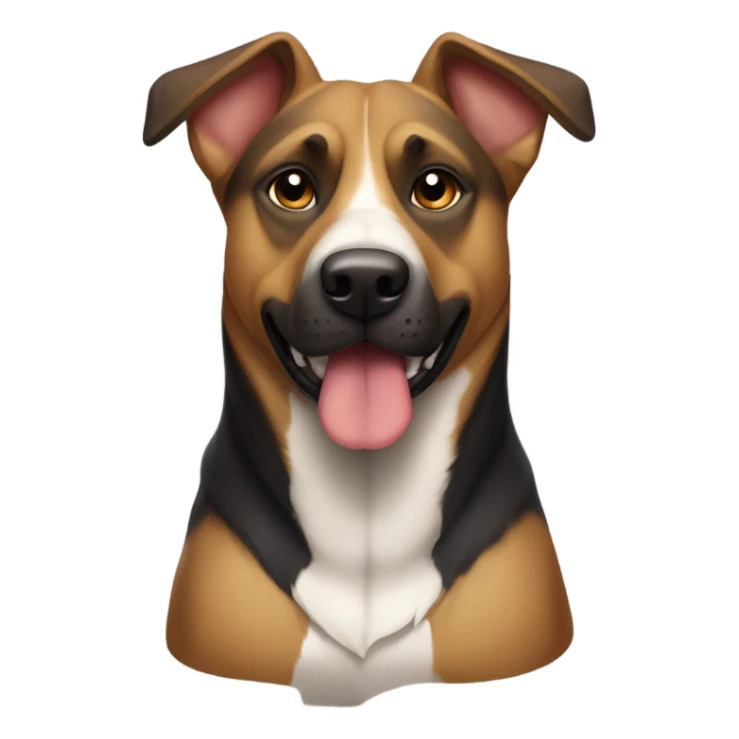 Dog that is part German shepherd and part pit bull sticker