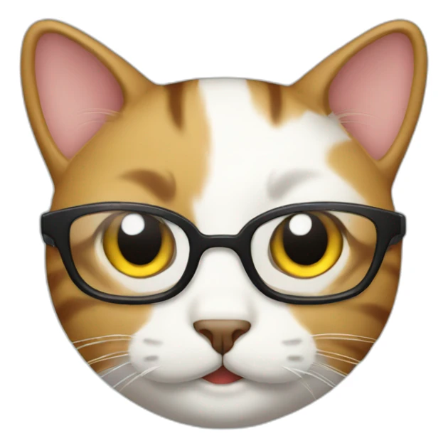 cat with glass sticker