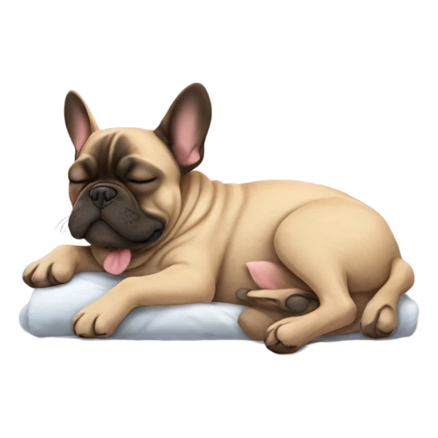 Sleeping frenchbulldog in brindle sticker