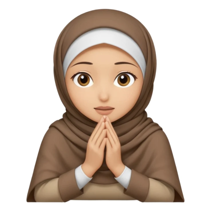 Hijabi girl sitting.     head covered
hands pulling the fabric in
shy-but-dramatic energy
“no cameras pls” but in a cute way
soft + mysterious vibe sticker