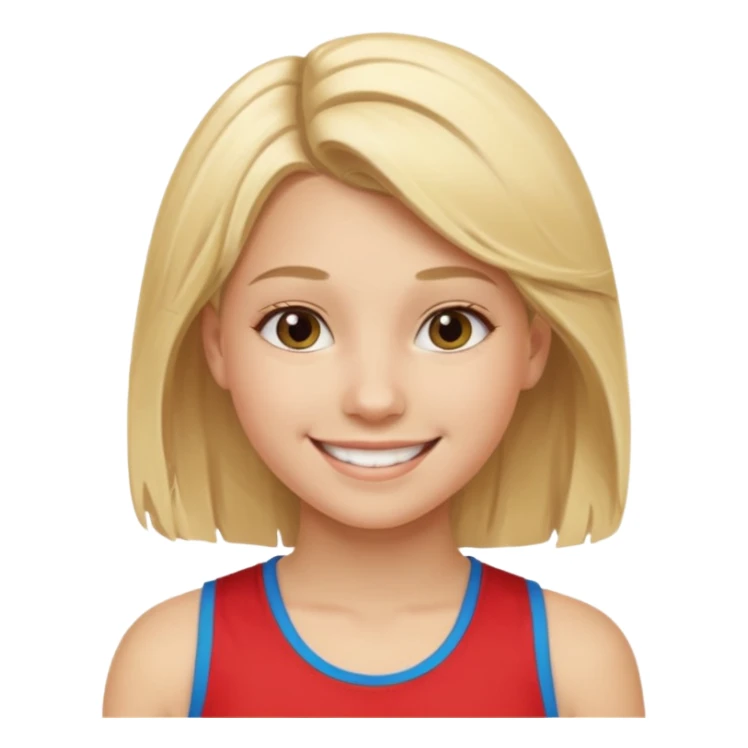 Jeune fille de 16 ans sportive et blonde et belle  sticker