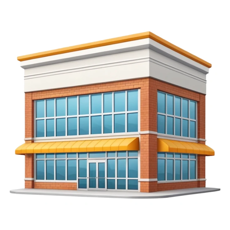 large grocery supermarket building exterior sticker