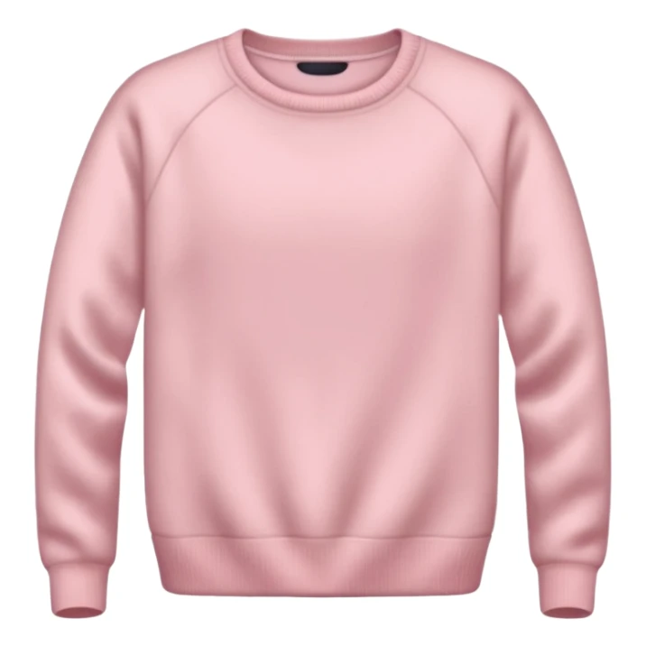 very very light pink sweater without any faces on them sticker