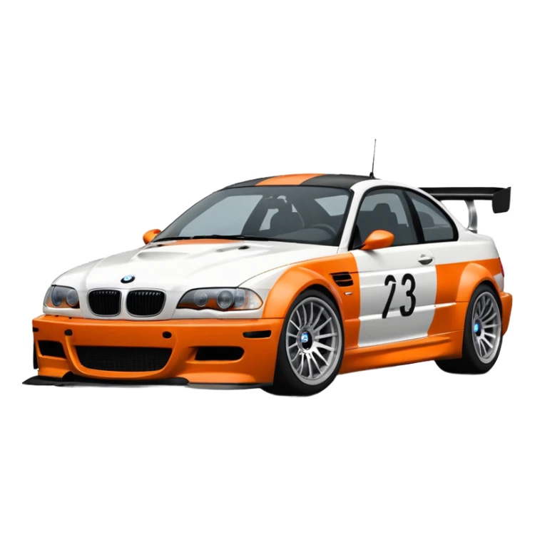 Bmw M3 GTR E46 from need for speed most wanted 2005 with the vinyl  sticker