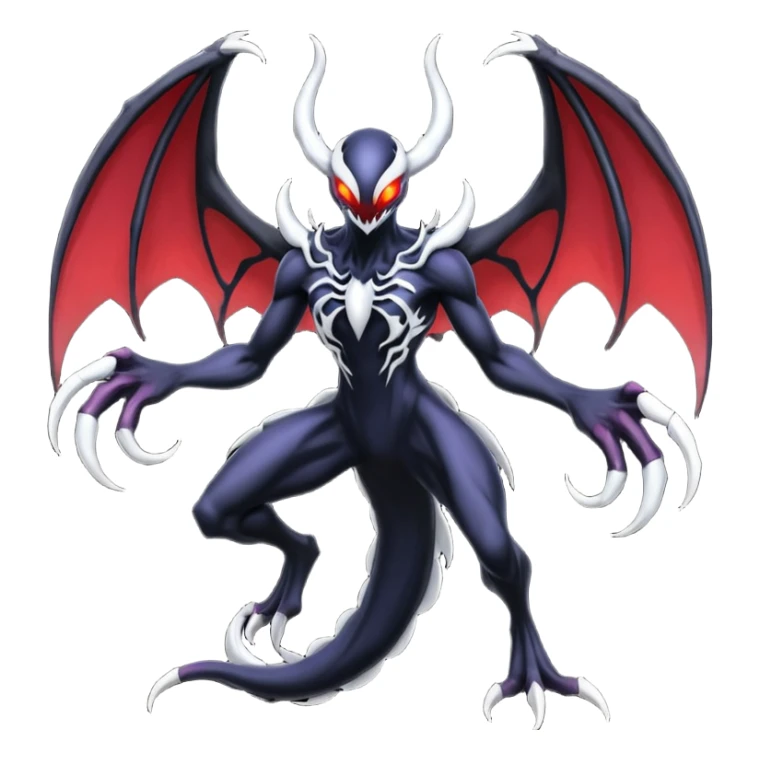Venom-Darkrai-Yveltal-Lunala-Fakémon-hybrid-creature (full body)  sticker