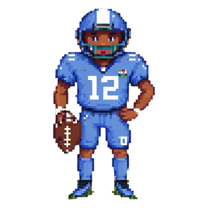 football player sticker