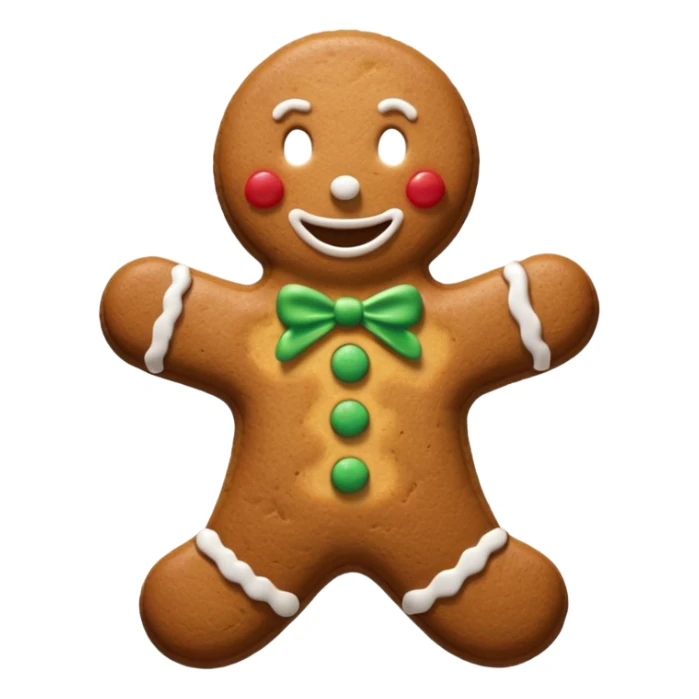 Christmas cookie with arms and legs sticker