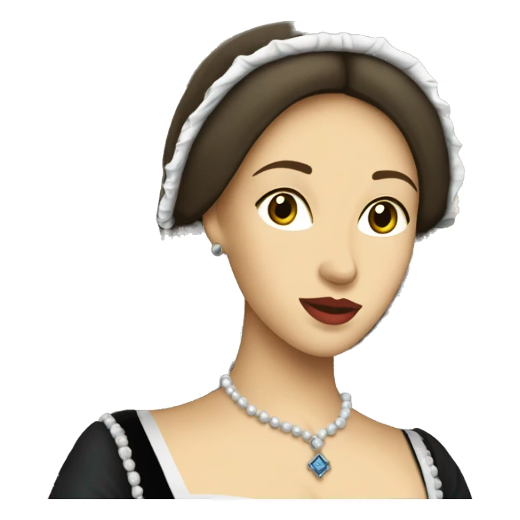 anne boleyn in a castle sticker