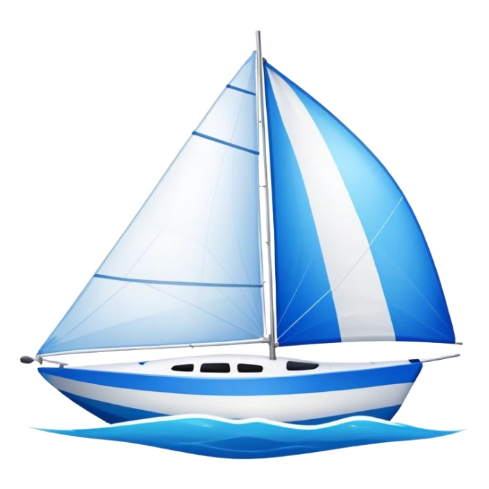 Sailboat - Sunfish (Model Year: 2021) (Iconic colour: Bright sail with blue and white) sticker