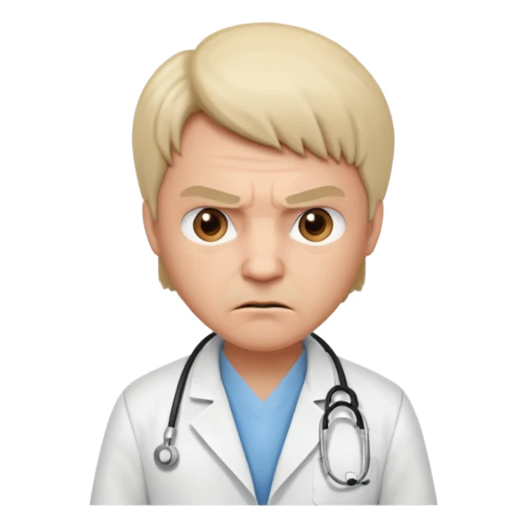 angry doctor sticker
