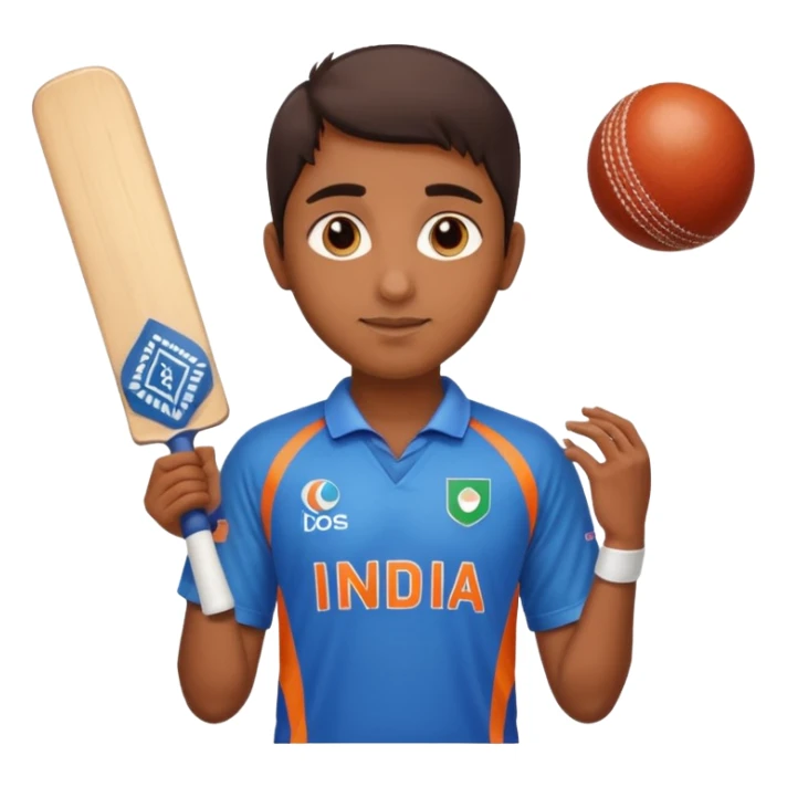 india in cricket jersey 18 number  sticker