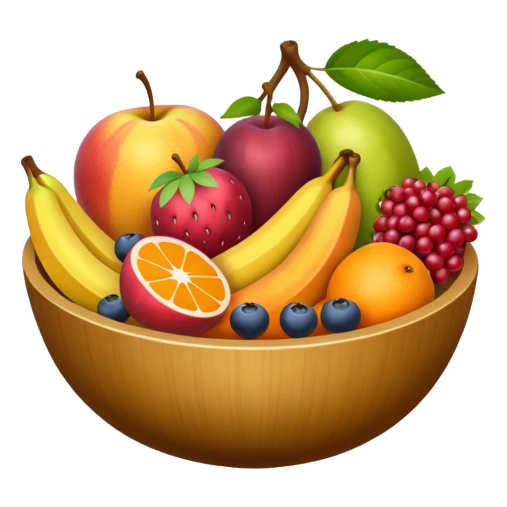 A bolw fully of all types os fruits, like a macedonia sticker