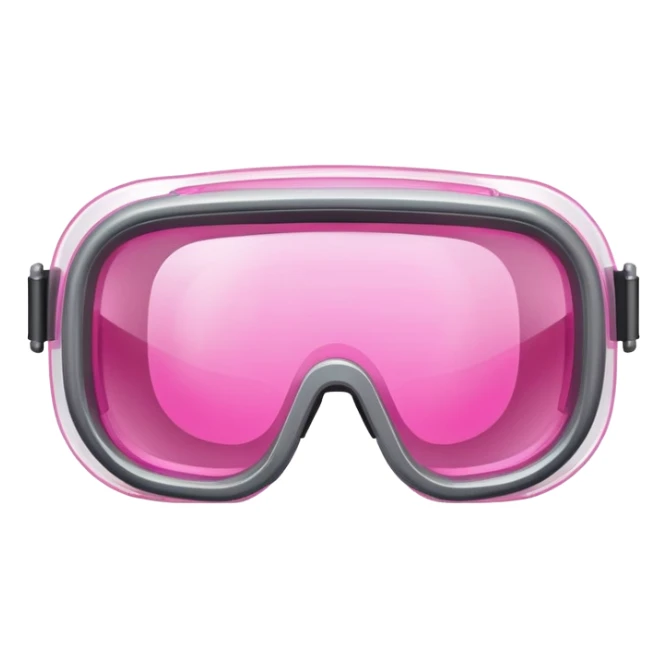 protective welding glasses with pink lenses and side shields, safety eyewear sticker
