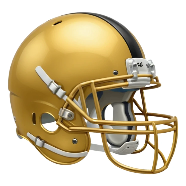 gold football helmet emoji sticker
