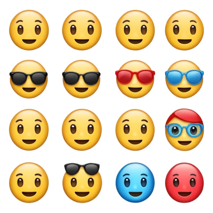 Emoji ios18 sticker pack original preppy emojis sticker