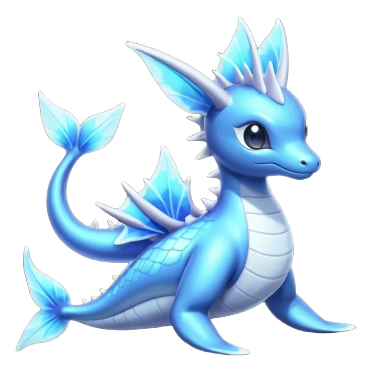 Shiny Colorful Iridescent Bioluminescent Glowing Neon Lapras-Meloetta-Vaporeon-Dialga-Suicune-fusion sticker