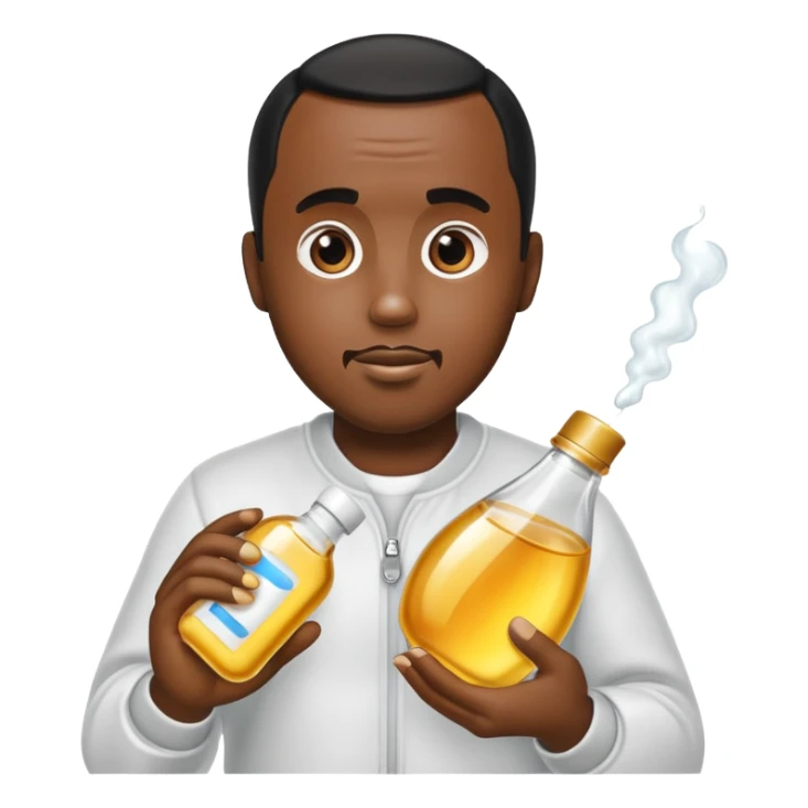 Diddy with baby oil sticker