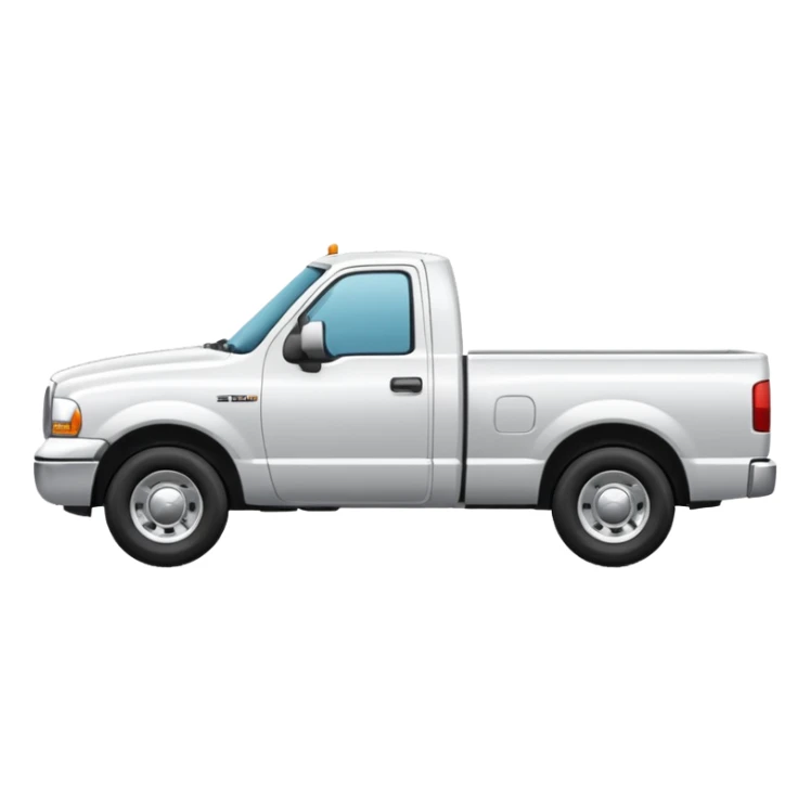 WHITE PICKUPTRUCK SIDE VIEW ELLISDON NAME ON TRUCK sticker