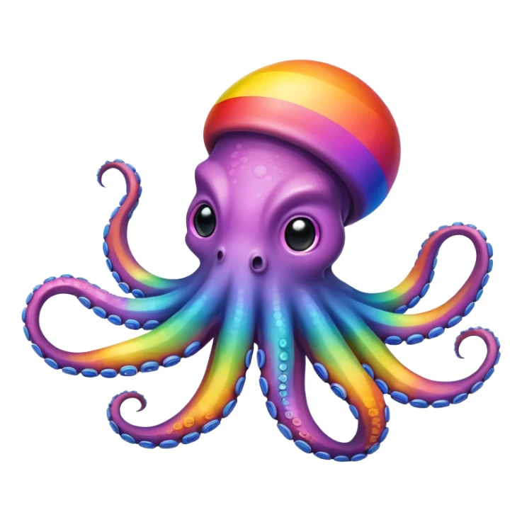 Octopus but woke and gay sticker