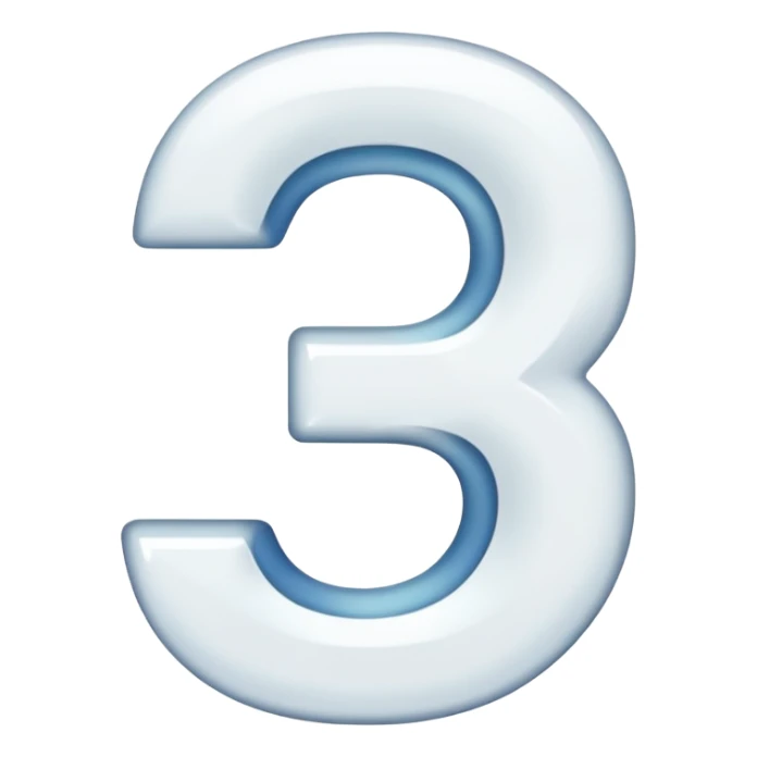 literally just the number 2, no background, nothing else, just the number 2 in normal white text sticker