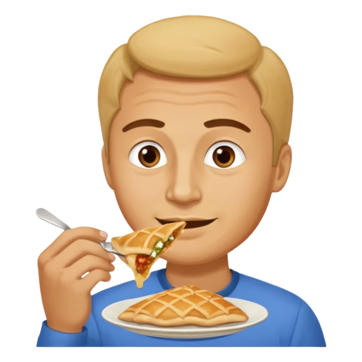 photorealistic messi eat tatar cheburek sticker