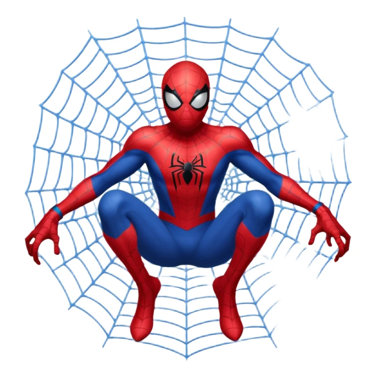 do a spider man and spider webweb sticker