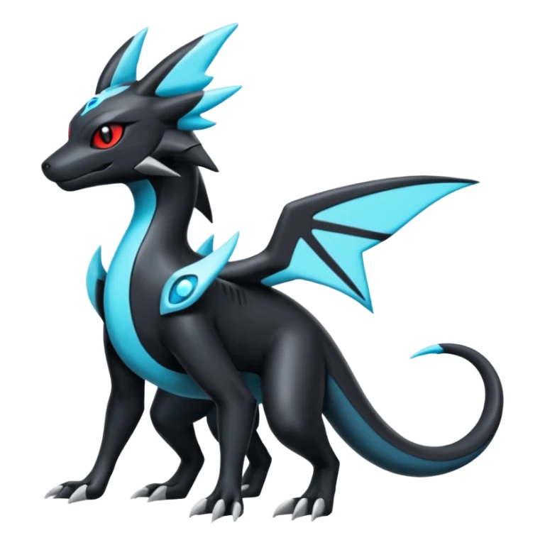 Salandit-Salamence-Umbreon-Silvally-fusion (full body) sticker