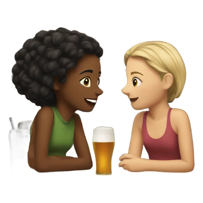 2 girls at the pub sticker