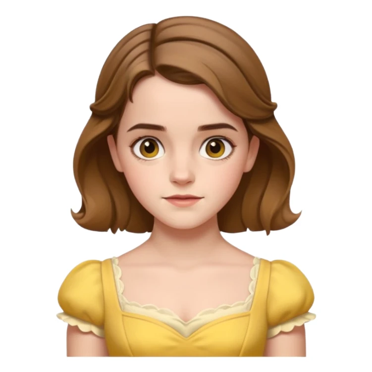 emma watson as belle Cinematic Realistic sticker