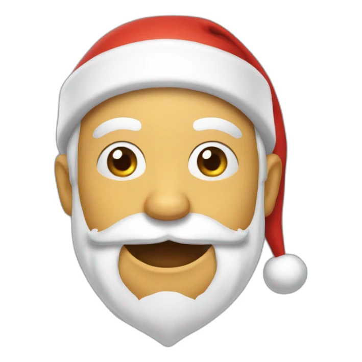 Una langosta disfrazada de santa claus sticker