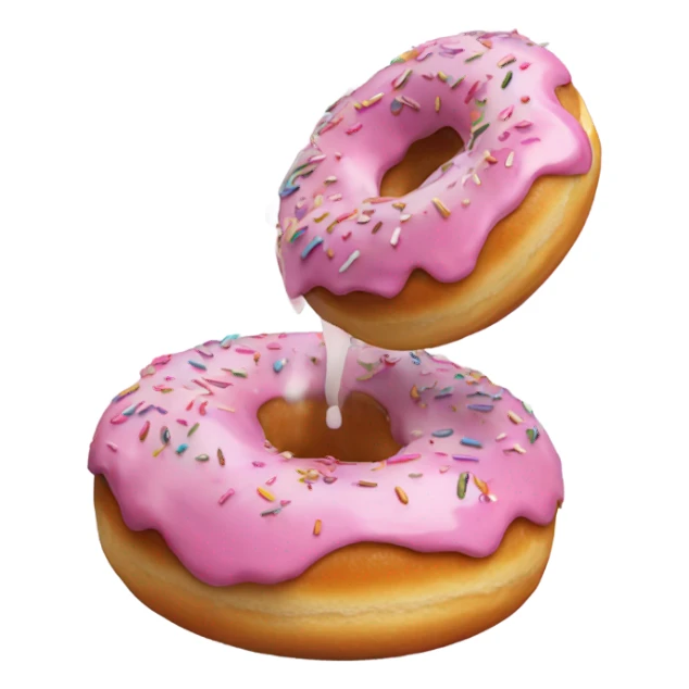 Donuts are pouring out of the cloud sticker