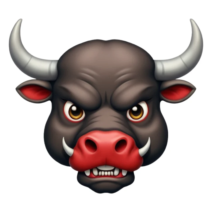 tattooed-scary-looking-bulls-with-heavy-face-tattoes sticker