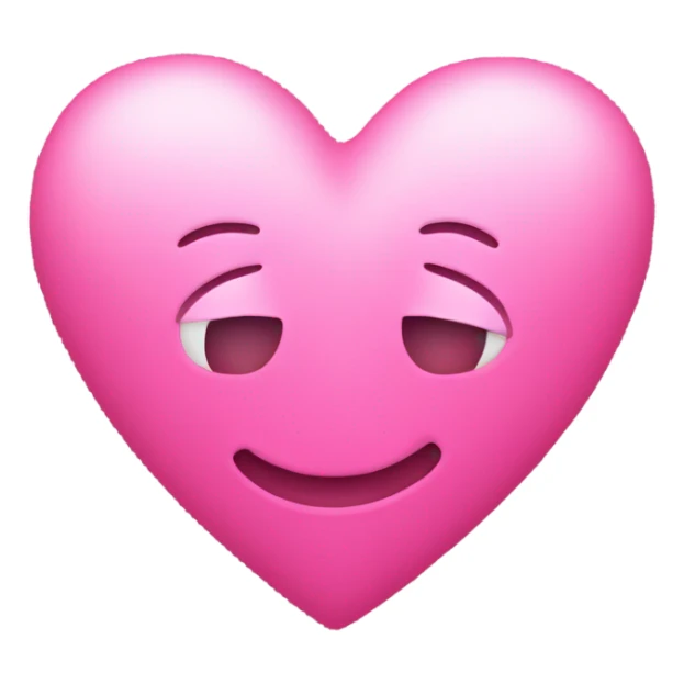 Heart pink  with text I love you sticker