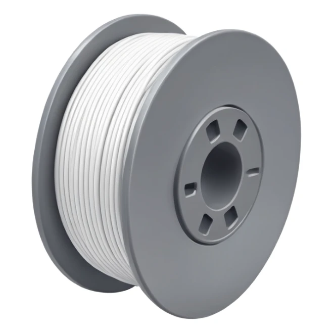spool of white filament sticker
