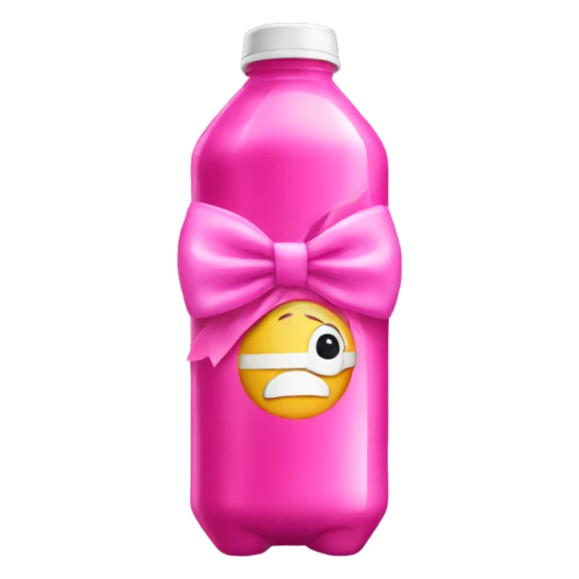 pink energy drink with a bow sticker