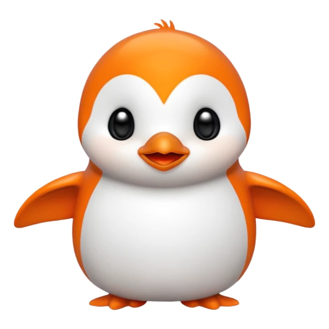 Colorful Words that spell 'Bind is Life!!!', in bright orange, and on top of the words a winking little white happy penguin sticker