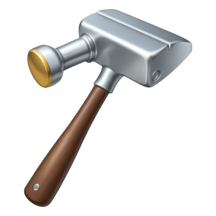 detailed iconic hammer weapon, suitable for an emoji or icon sticker
