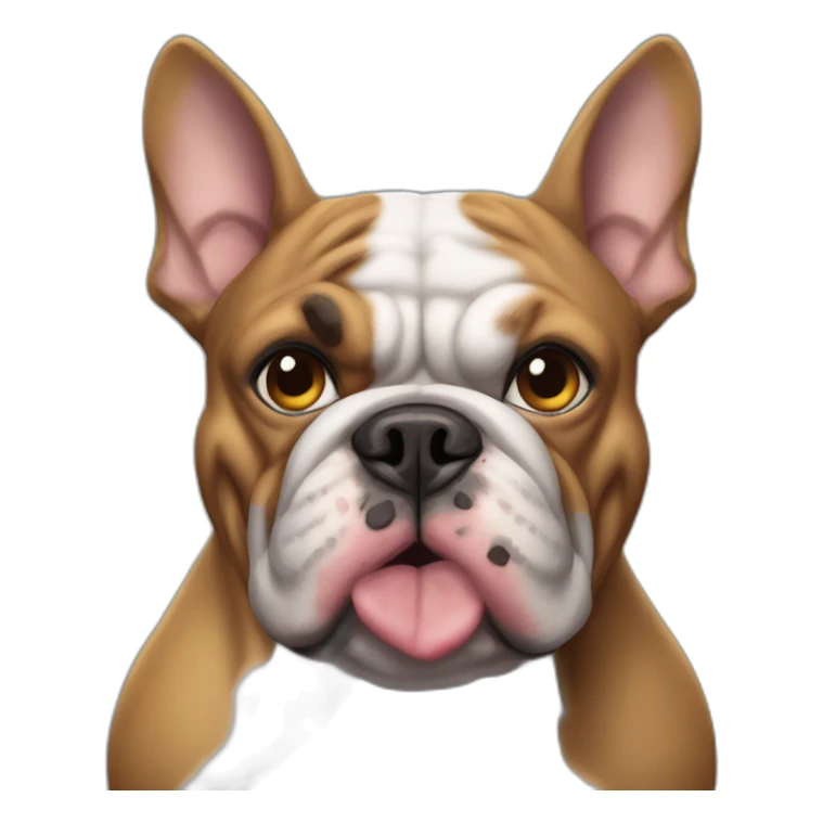 Bulldog ingles disfrazado de batman sticker