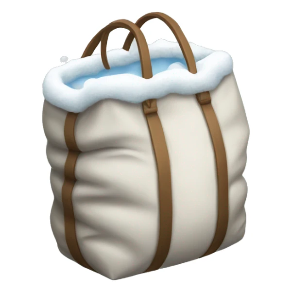 A bag full of snow sticker