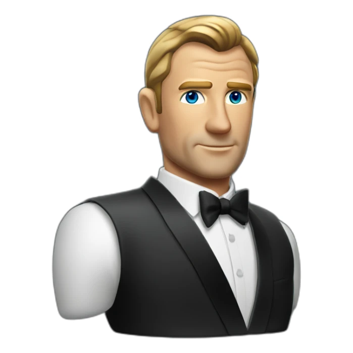 James Bond dans un casino sticker