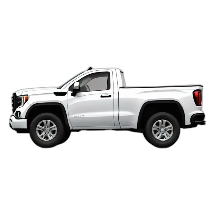GMC SIERRA 2023 WHITE 2 DOORS sticker