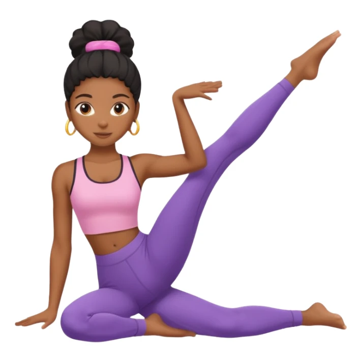 Black girl pilates princess  sticker