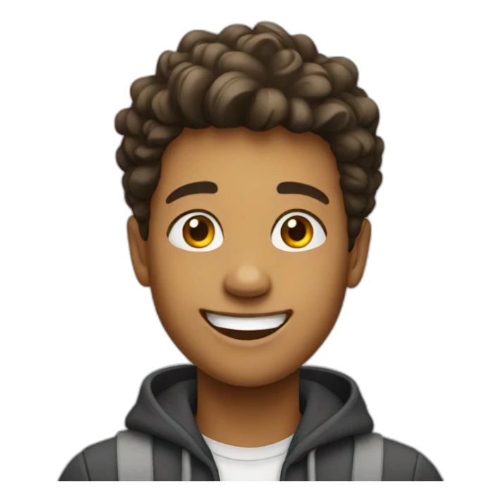 Happy teenager sticker