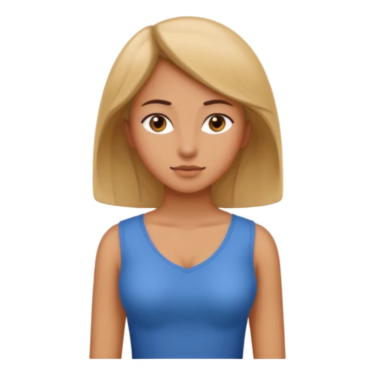 woman with hands on hips and head tilted slightly sticker