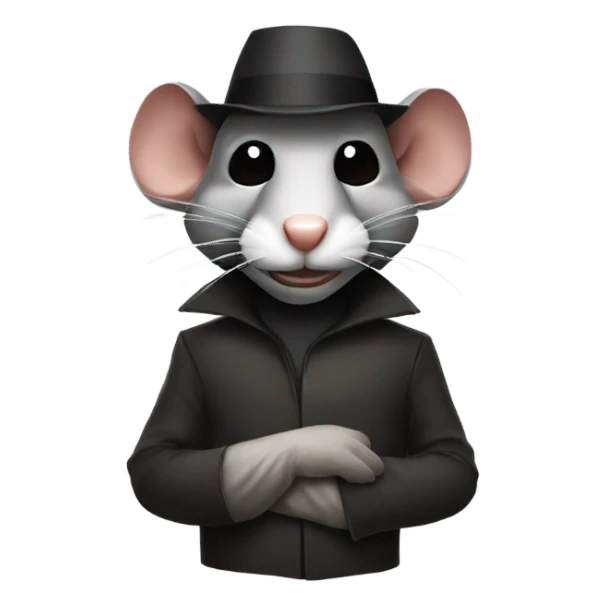 Rat in a Guy fawkes anonymous mask  sticker